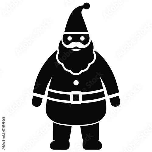 santa full body vector icon