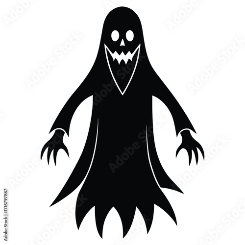 transparent ghoul vector icon