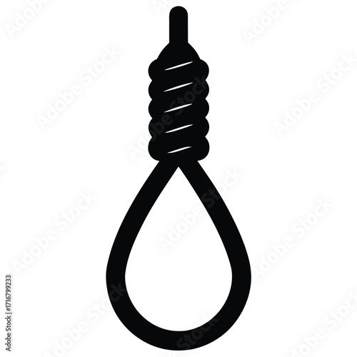 rope noose vector icon
