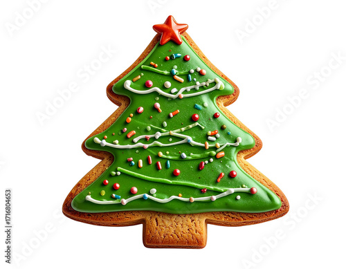 Wallpaper Mural Christmas tree gingerbread cookie isolated on transparent background Torontodigital.ca