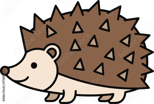 Charming pixel art illustration of a hedgehog, perfect for game assets, website decoration, or children's projects. Features a simple, yet expressive design.