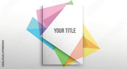 Business Background art of book cover with colorful geometric shapes
