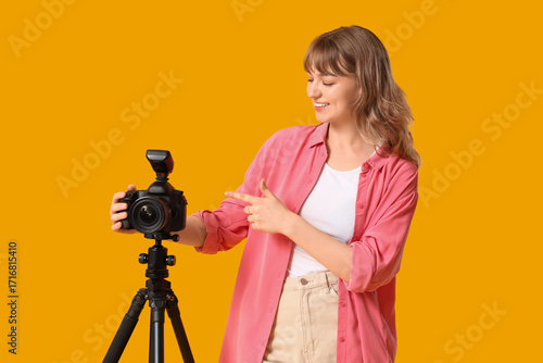 Beautiful young woman insta...