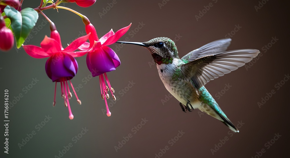Fototapeta premium Hummingbird on a Flower