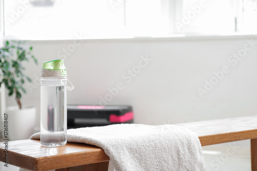 Sports water bottle with to...