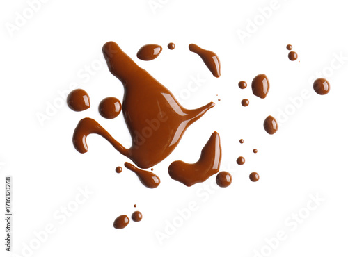 Sweet chocolate splashes on...