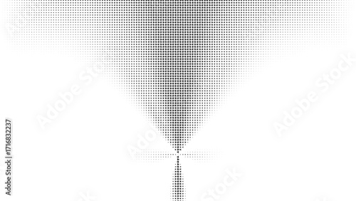Abstract halftone cone spotlight gradient texture grayscale modern retro background for posters flyers comics and digital use