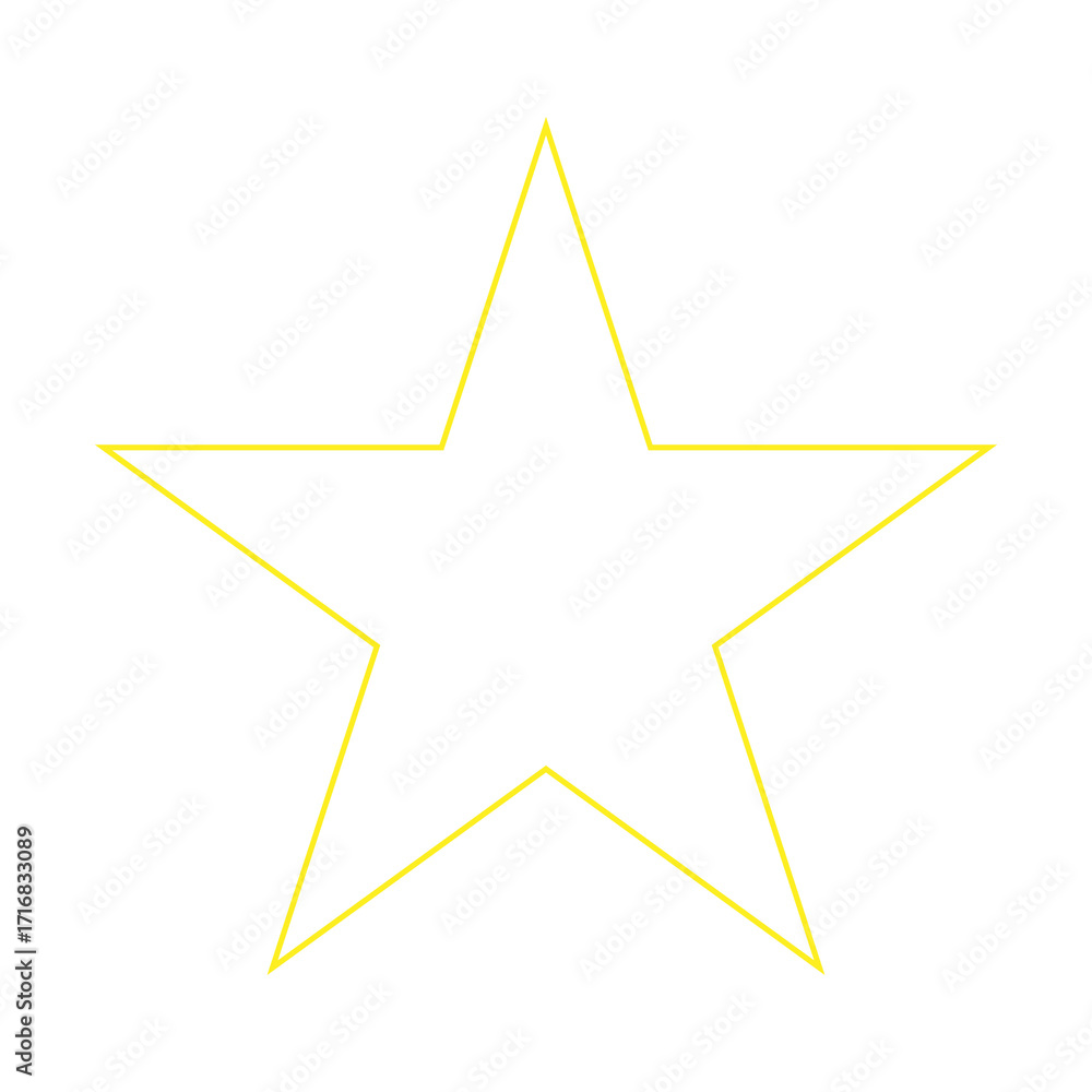 Obraz premium Star Icon. Golden Star Symbol, Yellow Stars