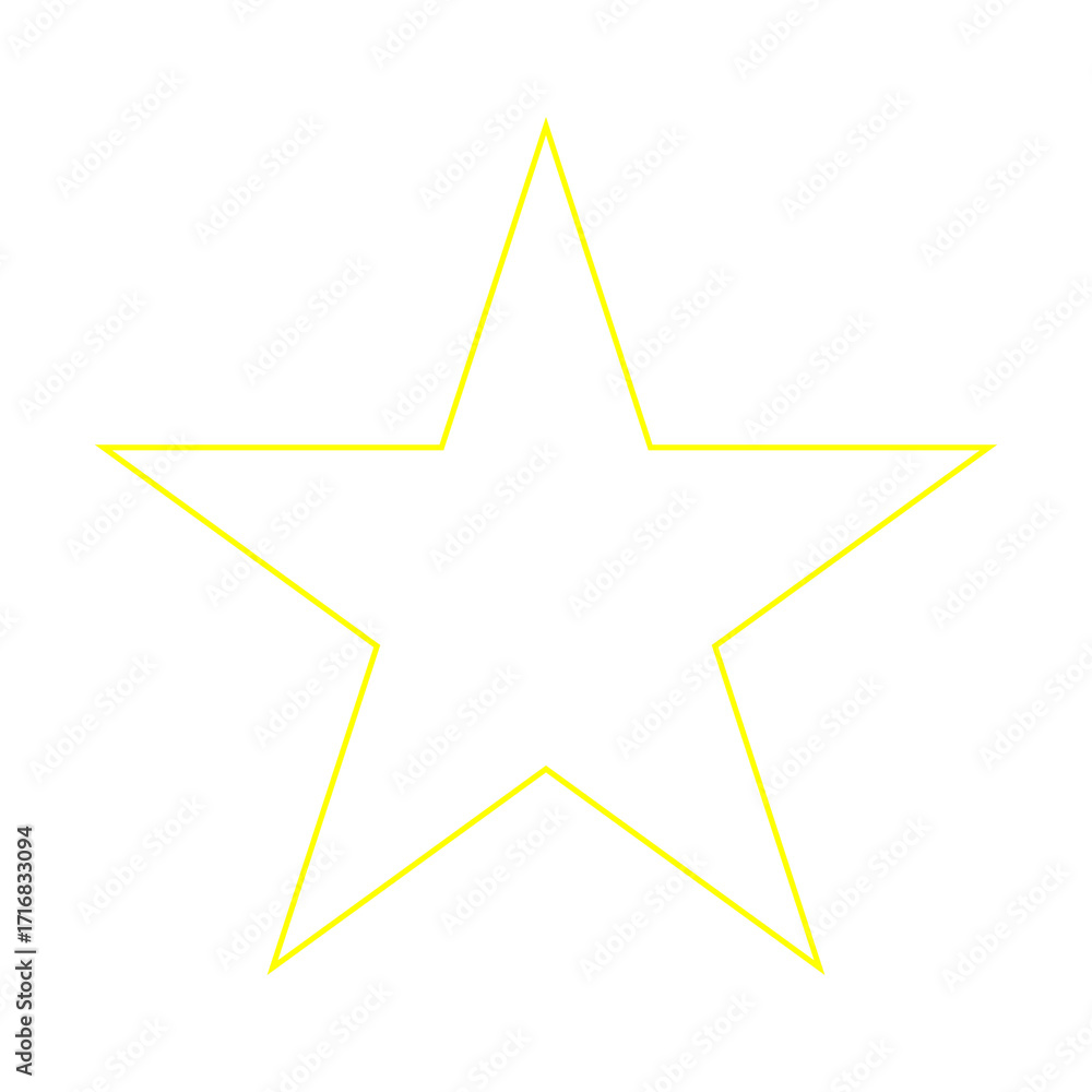 Obraz premium Star Icon. Golden Star Symbol, Yellow Stars