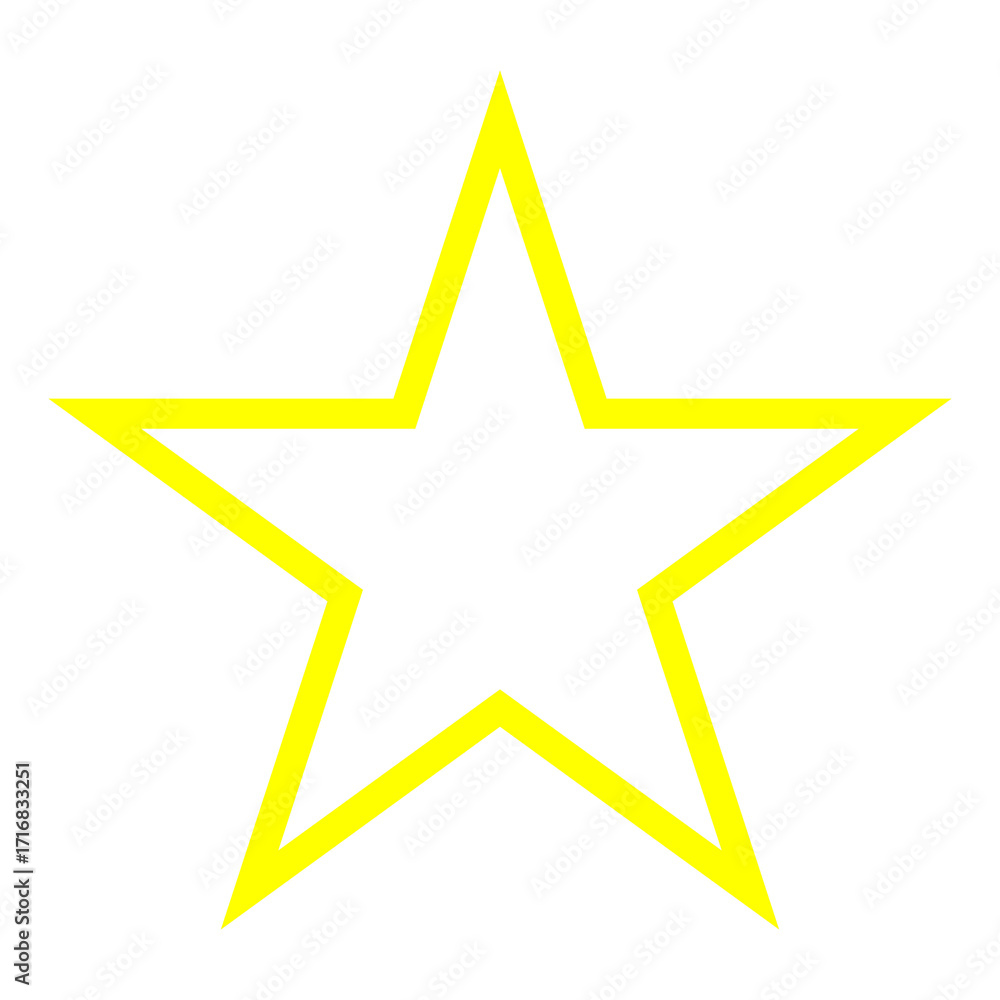 Obraz premium Star Icon. Golden Star Symbol, Yellow Stars