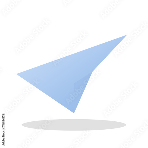Paper plane realistic send message vector icon