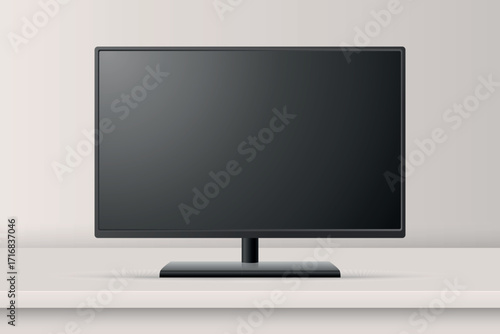 Tableau sur toile Vector 3d Realistic Monitor, TV Screen