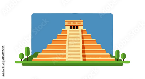 Explore the ancient Mayan wonder El Castillo pyramid in vibrant Mexico for travel inspiration today