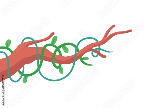 Jungle Tree Background Illustration
