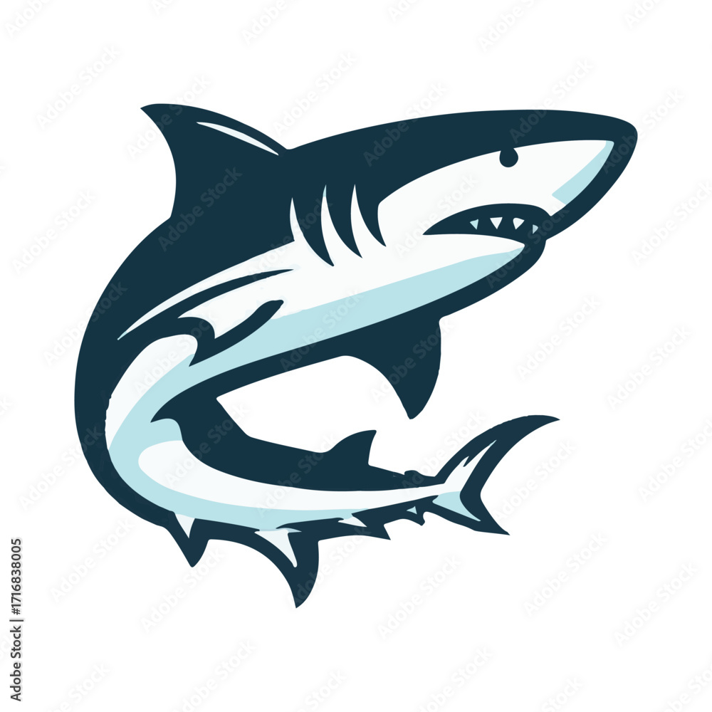 Fototapeta premium shark illustration design