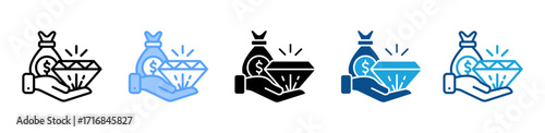 Assets icon sheet multiple style collection