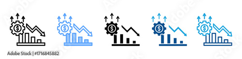 Inflation icon sheet multiple style collection