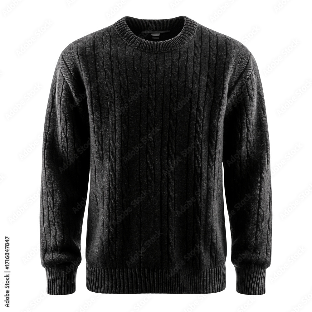 Fototapeta premium Shop the latest stylish knitted sweater for men available online now isolated on transprint background