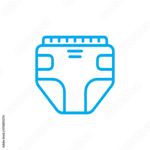 Diaper Line Icon