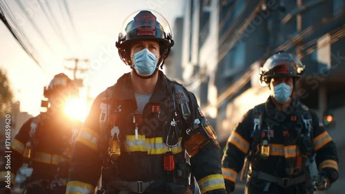 Paramedic on duty with rescue trolley shows swift response of a healthcare hero Video 4K UHD 60fps