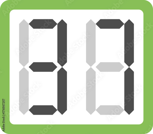 Digital Display Number 88