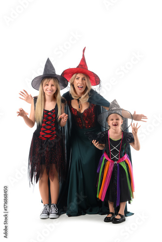 Happy girls with their gran...