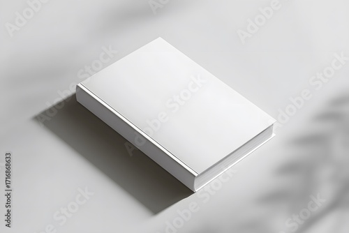 Wallpaper Mural A clean white hardcover book with a blank cover shown from a high-angle perspective perfect for design mockups. Torontodigital.ca