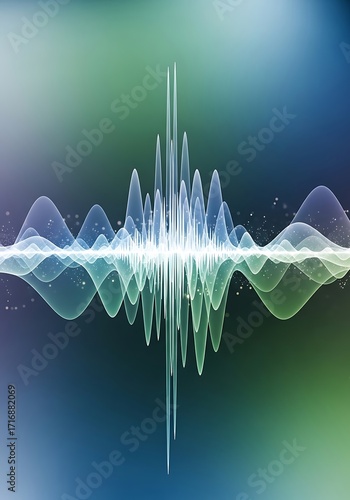 Translucent spectrum illustration evoking flowing energy and vibration