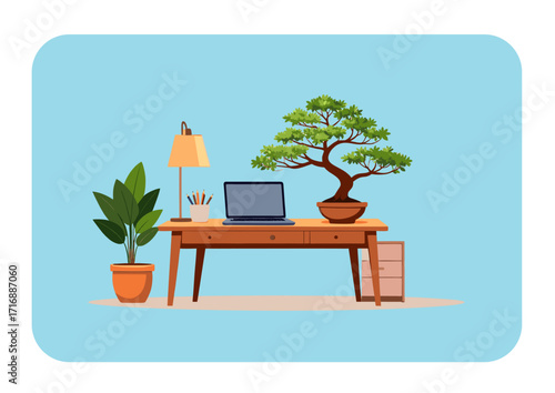 desk setup with bonsai.ai