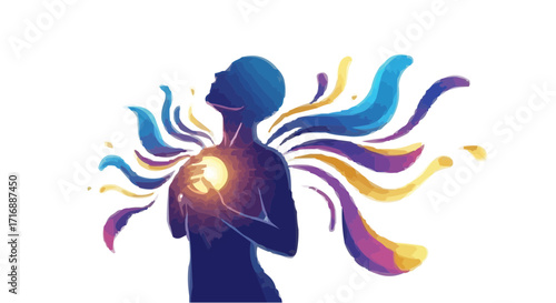 Inner Light – Mental Health Vector Symbol