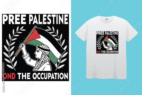 Palestine design vector, Save Palestine illustration for banner, t-shirt, poster, sticker, badges, social media design. Hand-Drawn Lettering Phrase, Calligraphy Graphic Typography. 