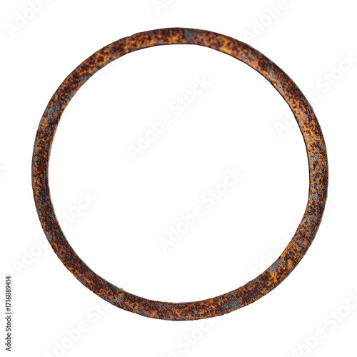 Rusty circular metal frame (1)