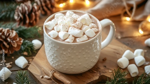 Hot cocoa with marshmallows