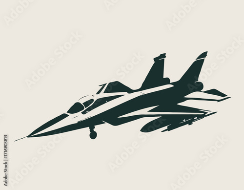 military jet fighter silhouettes