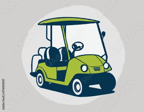 Golf Cart silhouette Club Car Golf Cart Silhouette vehicle Vector Illustration Hobby golf cart