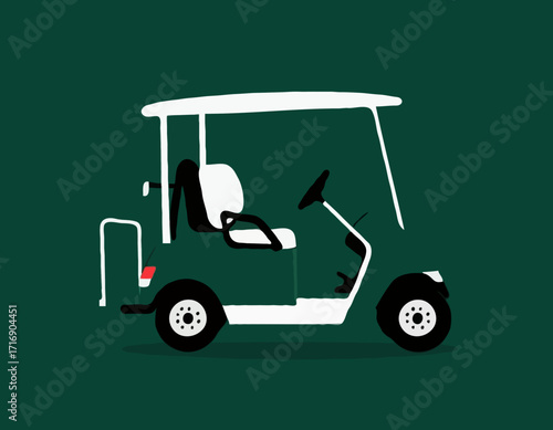 Golf Cart silhouette Club Car Golf Cart Silhouette vehicle Vector Illustration Hobby golf cart