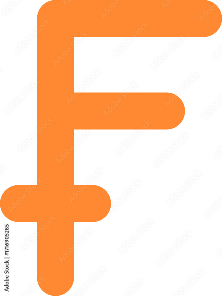 Obraz premium Franc Currency Symbol