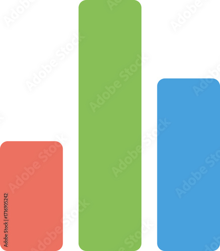 Colorful Bar Chart Icon