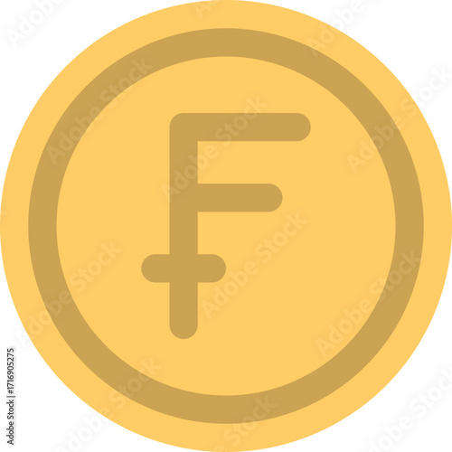 Swiss Franc Coin Icon