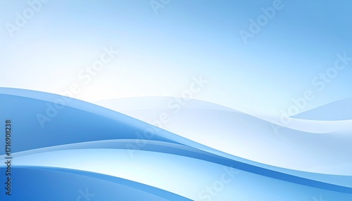 Abstract Blue Wave Background Design