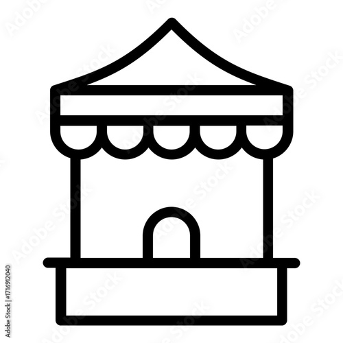 booth icon line