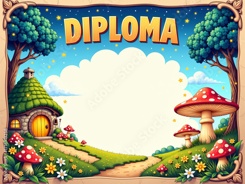 diploma for kids design