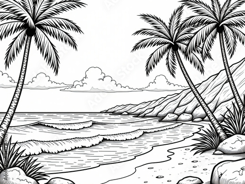 palm trees on the beach