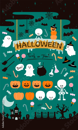 ポップでラフなハロウィン