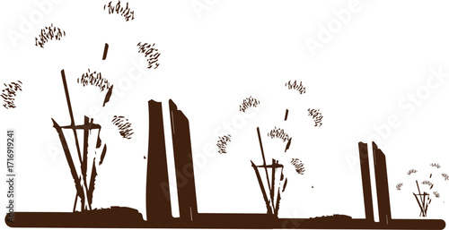 reeds in the wind