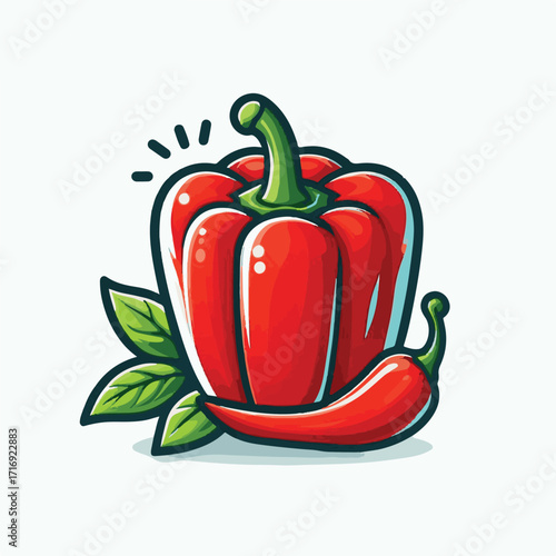food, vegetable, isolated, healthy, fresh, organic, natural, vegetarian, pepper, raw, red, ingredient, paprika, vitamin, sweet, vegan, bell pepper, bell, ripe, background, closeup, diet, color, capsic