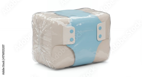 Baby diapers in package