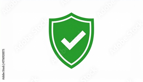 Flat design icon of a green shield with a white checkmark, symbolizing verified security, approval, and a safe digital or physical status in a clean, modern style. Free Download Flat design icon of a green shield with a white checkmark, symbolizing verified security, approval, and a safe digital or physical status in a clean, modern style. - GFXLoad