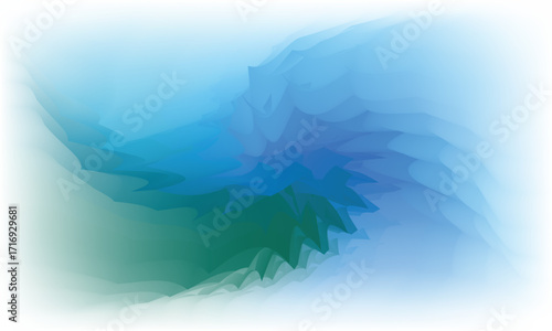 Abstract blue sky and clouds over a serene seascape with rolling waves and a distant horizonAbstract blue sky and clouds over a serene seascape with rolling waves and a distant horizon