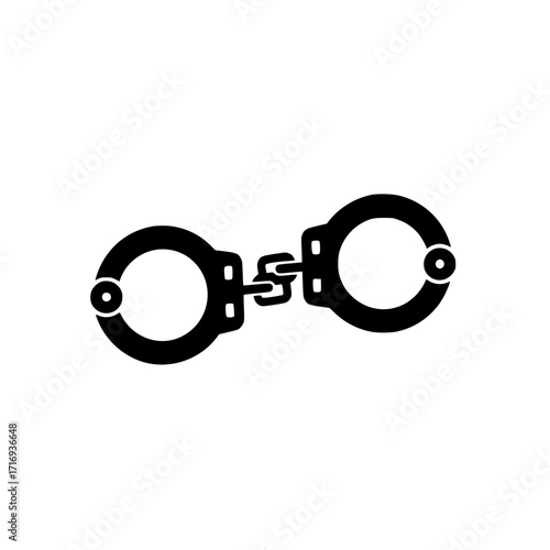 Closed Handcuffs Security Restraint Icon